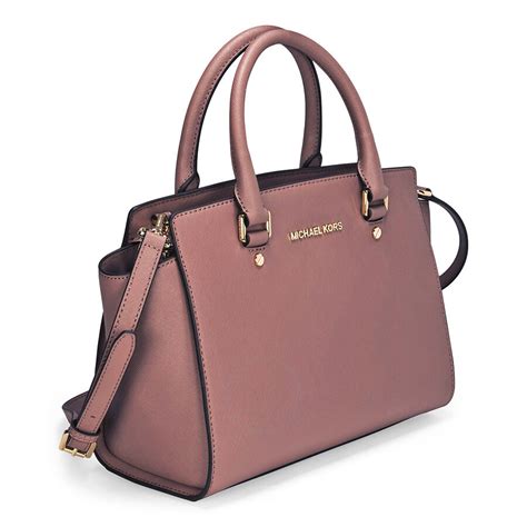 michael michael kors selma medium tz satchel dusty rose